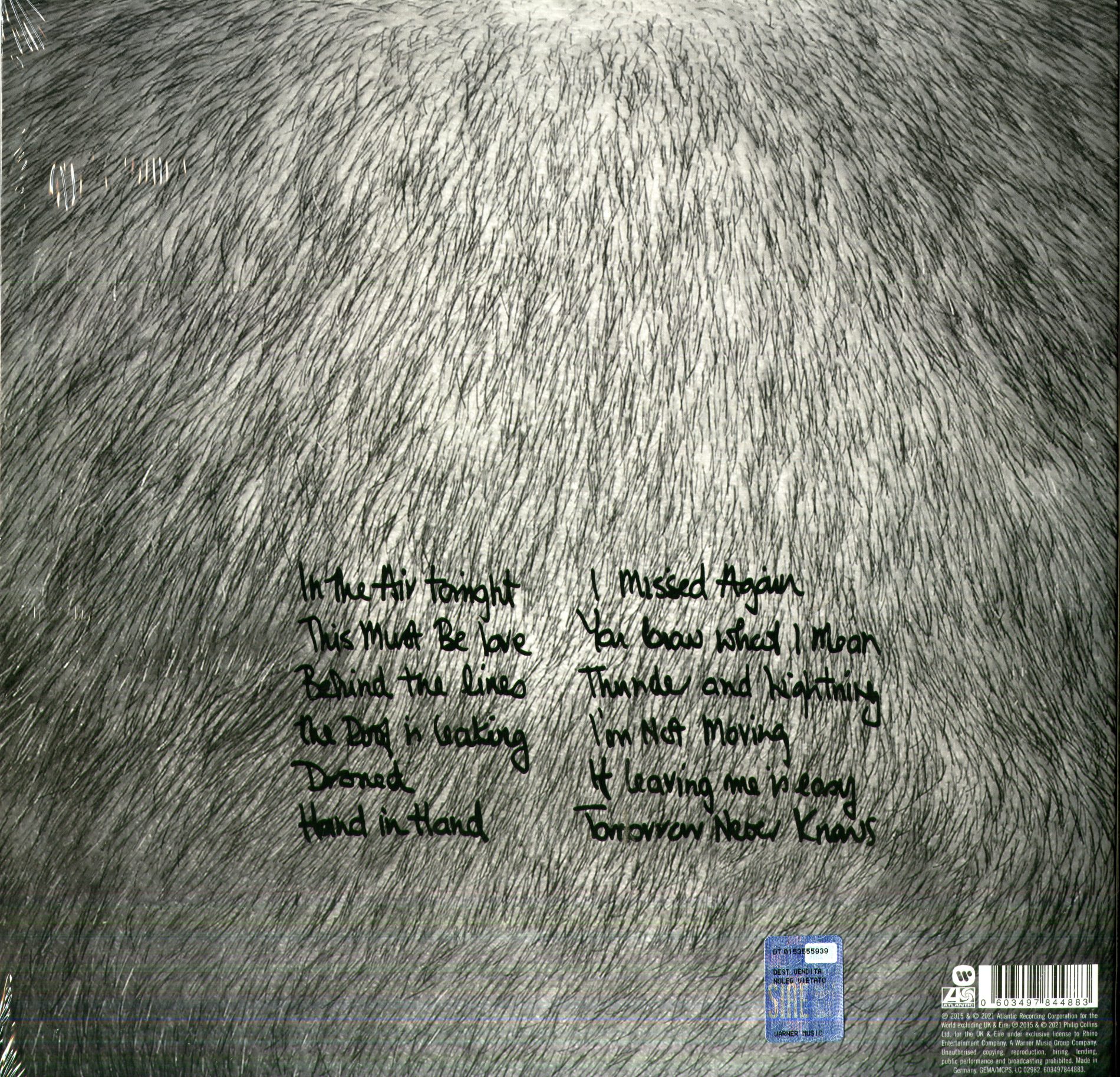 PHIL COLLINS FACE VALUE LP 3