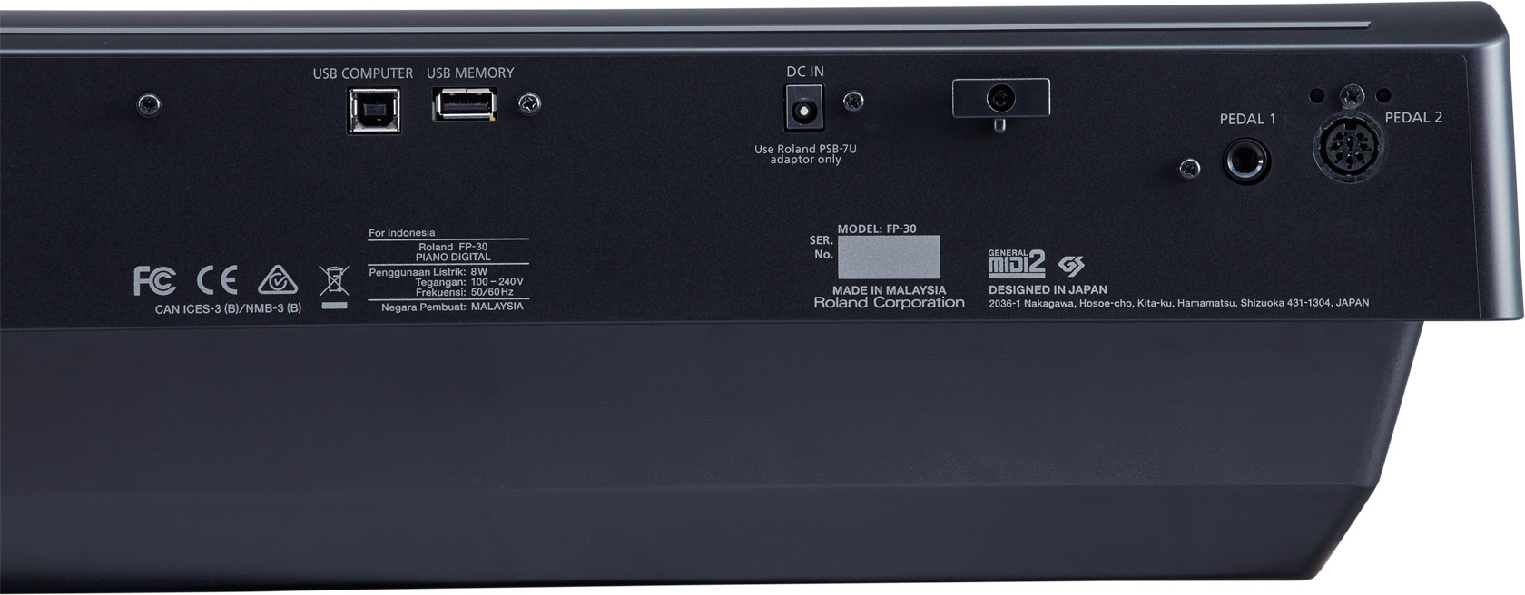 ROLAND FP30 PIANOFORTE DIGITALE 88 TASTI NERO - immagine 2