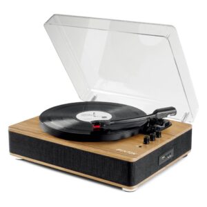 Fenton RP162 Record Player HQ BT Walnut Wood