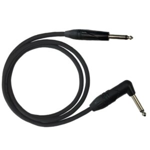 Cavi per strumenti jack 6,35mm mono - jack 6,35mm mono 90° 3 mt