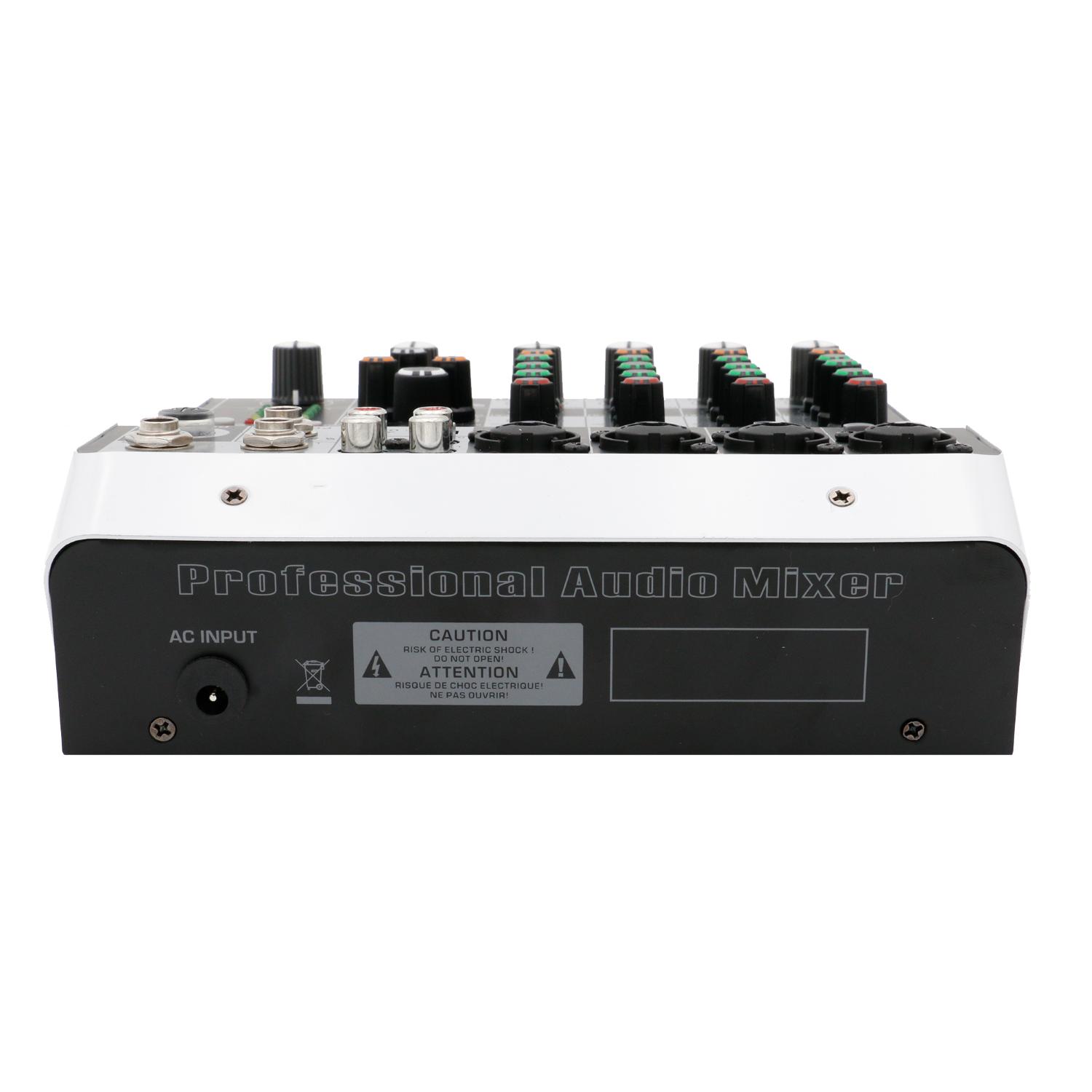 Mixer/Scheda Audio 4 canali MP3 USB Bluetooth con DSP 16 effetti 24 bit - immagine 4