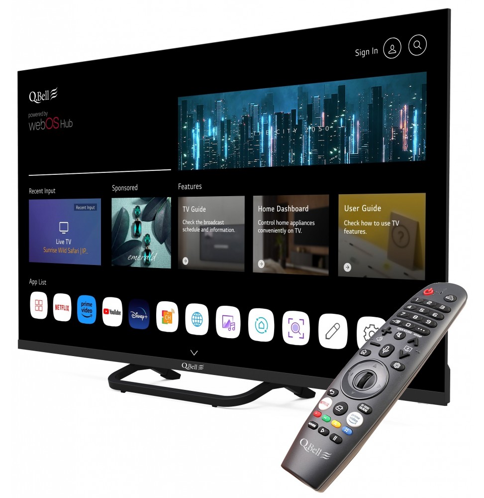 Qbell Tv 40 Pollici Smart TV Black QT40FGF8A - immagine 2