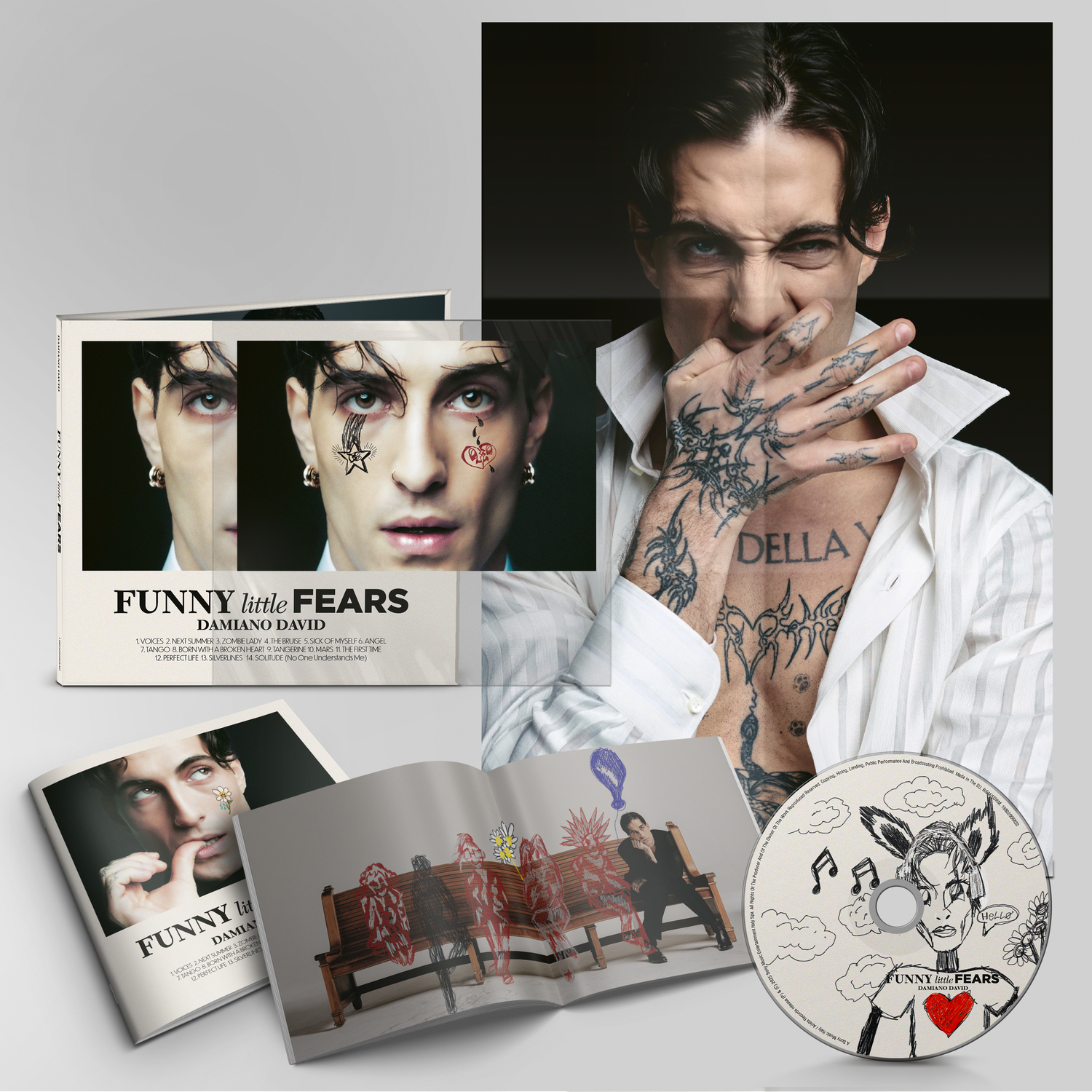 Funny Little Fears (Deluxe Cd Single Disc In Softpack With 2 Booklets + Poster) David Damiano