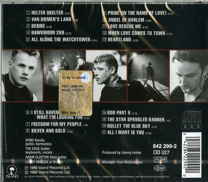 Rattle And Hum-U2 - immagine 2