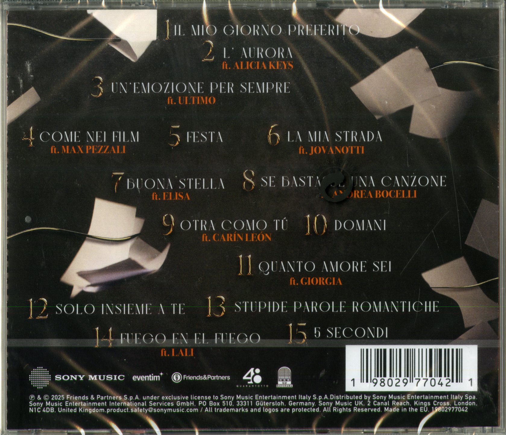 Ramazzotti Eros-Una Storia Importante (Cd Italian Version) JewelBox - immagine 2