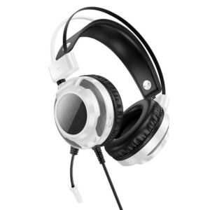 HOCO. Cuffia Gaming W110 Jack 3.5m + USB7.1 con microfono (L=2M) - White - W110.WH