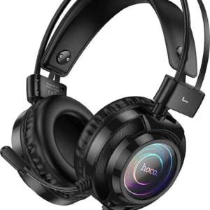 HOCO. Cuffia Gaming W110 Jack 3.5m + USB7.1 con microfono (L=2M) - Black - W110.BK