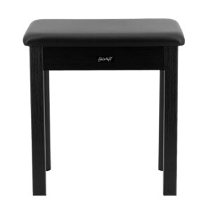 Panca per Pianoforte in Legno con Sedile in Eco-Pelle