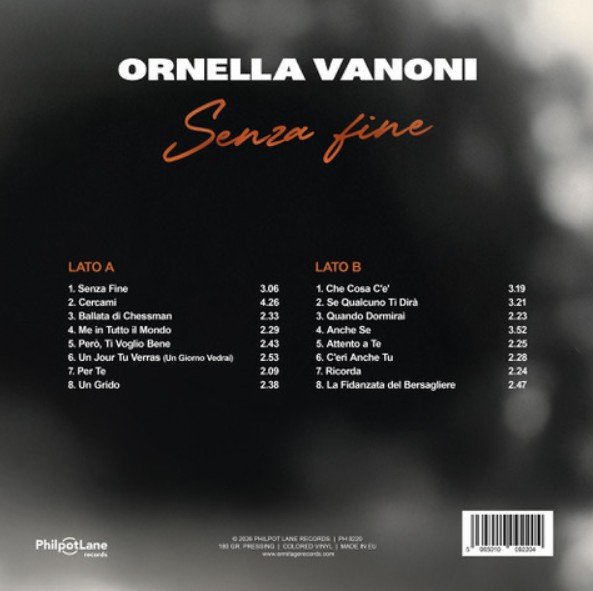 Ornella Vanoni - Senza Fine (180 Gr. Vinile Arancione 12