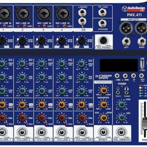 MIXER PROFESSIONALI POLIFUNZIONALI SERIE PMX.411 BLUETOOTH - INGRESSO OTTICO